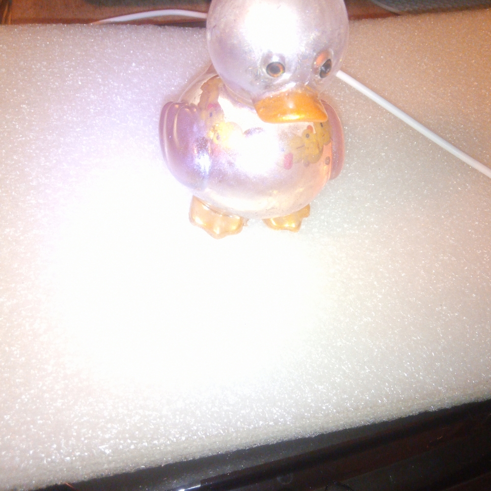 Colorful Resin Duck Figurine With Necklace